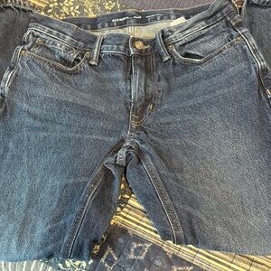 Old Navy Men's Dark Blue Straight Tapered Jeans
